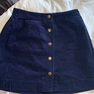 OLD NAVY HIGHWAISTED CORDUROY SKIRT SIZE 0